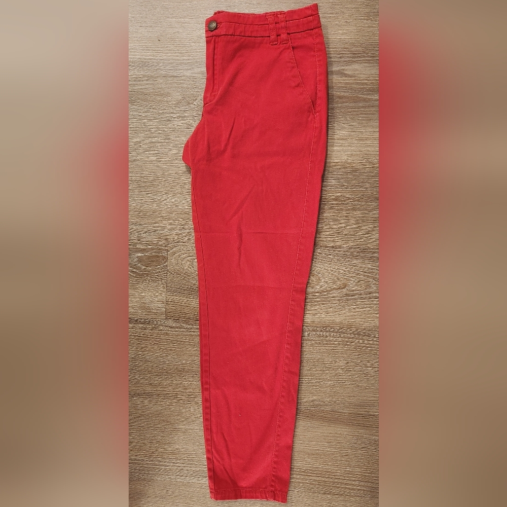 Mango Red Women's Pants